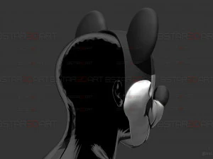 Mickey Mouse Trap Mask - Halloween Cosplay 3D Print Model