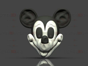 Mickey Mouse Trap Mask - Halloween Cosplay 3D Print Model