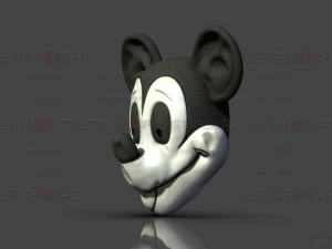 Mickey Mouse Trap Mask - Halloween Cosplay 3D Print Model