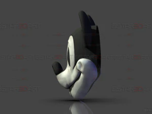 Mickey Mouse Trap Mask - Halloween Cosplay 3D Print Model