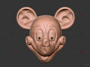 Mickey Mouse Trap Mask - Halloween Cosplay 3D Print Model