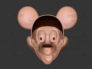 Mickey Mouse Trap Mask - Halloween Cosplay 3D Print Model