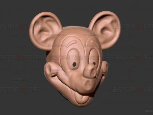 Mickey Mouse Trap Mask - Halloween Cosplay 3D Print Model