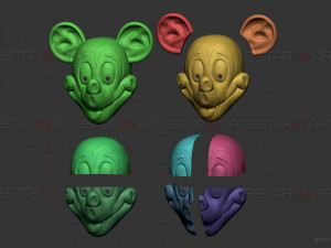Mickey Mouse Trap Mask - Halloween Cosplay Modello di stampa 3D