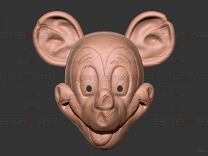 Mickey Mouse Trap Mask - Damaged Version - Halloween Cosplay Modello di stampa 3D