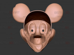 Mickey Mouse Trap Mask - Damaged Version - Halloween Cosplay Modello di stampa 3D