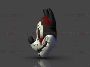 Mickey Mouse Trap Mask - Damaged Version - Halloween Cosplay 3D Print Model