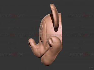 Mickey Mouse Trap Mask - Damaged Version - Halloween Cosplay 3D Print Model