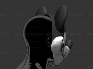 Mickey Mouse Trap Mask - Damaged Version - Halloween Cosplay Modello di stampa 3D