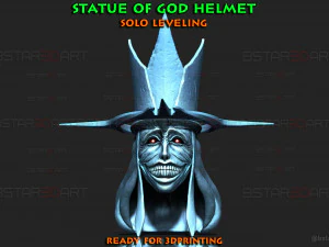 Statue Of God Helmet- Solo Leveling Cosplay 3D Print Model