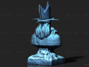 Statue of God - Solo Leveling Bust Model Cetak 3D