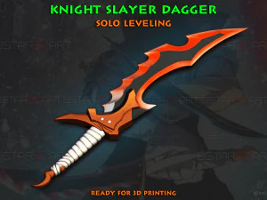 Rycerz Slayer Sztylet Zab&oacute;jca Wysokiej jakości - Cosplay z poziomowaniem solo Model do druku 3D