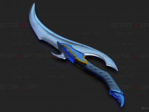 Baruka Dagger High Quality - Solo Leveling Cosplay 3D-Druckmodell