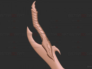 Baruka Dagger High Quality - Solo Leveling Cosplay 3D-Druckmodell