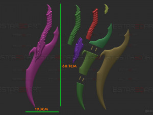 Baruka Dagger High Quality - Solo Leveling Cosplay 3D-Druckmodell