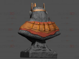 Kingdom of The Planet of The Apes Bust 3D Print Model