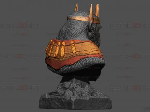 Kingdom of The Planet of The Apes Bust 3D Print Model