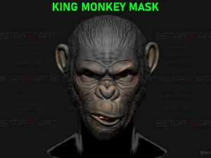 King Monkey Mask - Kingdom of The Planet of The Apes 3D Print Model