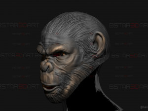 King Monkey Mask - Kingdom of The Planet of The Apes 3D-Druckmodell
