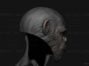 King Monkey Mask - Kingdom of The Planet of The Apes 3D-Druckmodell