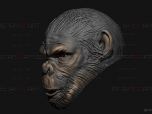 King Monkey Mask - Kingdom of The Planet of The Apes 3D-Druckmodell