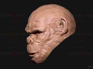 King Monkey Mask - Kingdom of The Planet of The Apes 3D-Druckmodell