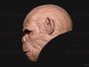 King Monkey Mask - Kingdom of The Planet of The Apes 3D-Druckmodell