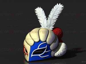 William Vengeance Mask - Black Clover Cosplay Modèles 3D en vedette