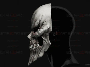 Ainz Ooal Gown Mask - OverLord Cosplay 3D Print Model