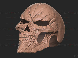 Ainz Ooal Gown Mask - OverLord Cosplay 3Dプリントモデル