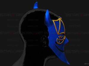 Demiurge Half Mask - OverLord Cosplay 3D-printmodel