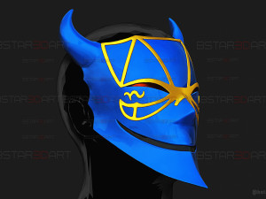 Demiurge Half Mask - OverLord Cosplay 3D-printmodel