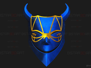 Demiurge Half Mask - OverLord Cosplay 3D-printmodel