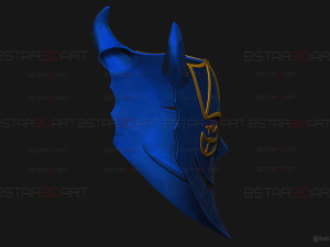 Demiurge Half Mask - OverLord Cosplay 3D-printmodel