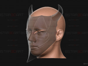 Demiurge Half Mask - OverLord Cosplay 3D-printmodel