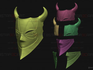 Demiurge Half Mask - OverLord Cosplay 3D-printmodel