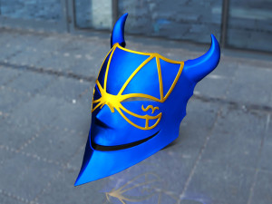 Demiurge Half Mask - OverLord Cosplay 3D-printmodel