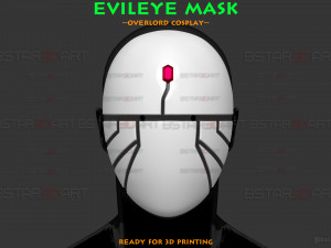 Evileye Half Mask - Overlord Cosplay 3D Print Model