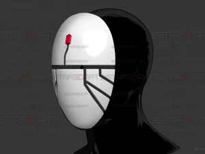 Evileye Half Mask - Overlord Cosplay 3D Print Model