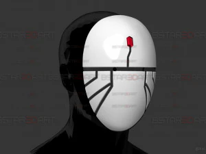 Evileye Half Mask - Overlord Cosplay 3D Print Model
