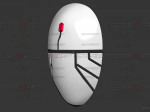 Evileye Half Mask - Overlord Cosplay 3D Print Model