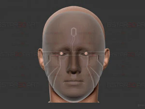 Evileye Half Mask - Overlord Cosplay 3D Print Model