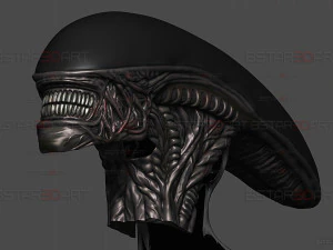 Alien Xenomorph Mask Decor Wearable 3D Print Model
