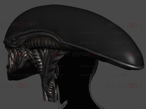 Alien Xenomorph Mask Decor Wearable 3D 打印模型