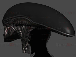 Alien Xenomorph Mask Decor Wearable 3D Print Model