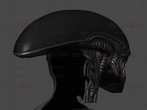 Alien Xenomorph Mask Decor Wearable 3D 打印模型