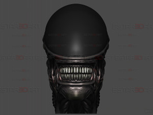 Alien Xenomorph Mask Decor Wearable 3D 打印模型