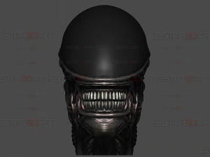 Alien Xenomorph Mask Decor Wearable 3D Print Model