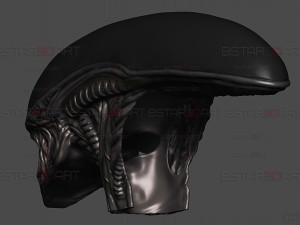 Alien Xenomorph Mask Decor Wearable 3D 打印模型