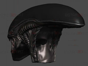 Alien Xenomorph Mask Decor Wearable 3D Print Model